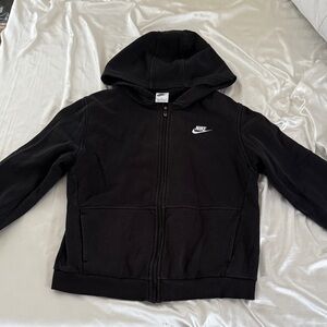 Nike Kids Black Zip-Up Hoodie